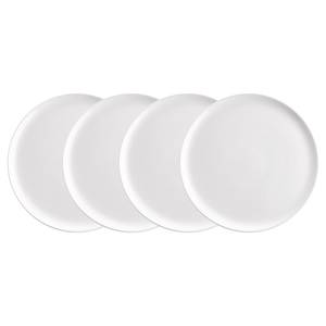 Assiettes NATIVE Lot de 4 Céramique - Blanc - Blanc