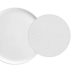 Assiettes NATIVE (lot de 4) Céramique - Blanc - Blanc