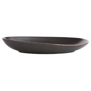 Assiettes JAPANDI (lot de 4) Porcelaine - Noir - Noir