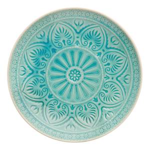 Teller SUMATRA I Keramik - Türkis - Durchmesser: 21 cm