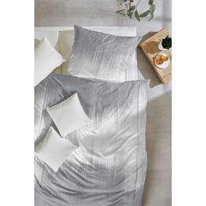 Copripiumino e federa Ebbe&Flut Cotone - Bianco / Grigio - 135 x 200 cm + cuscino 80 x 80 cm