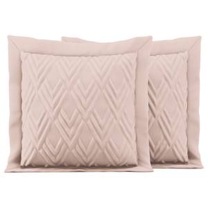 Kissenbezug Helia (2er-Set) Polyester - Hellrosa - 45 x 45 cm