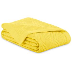 Plaid Helia Polyester - Jaune - 200 x 220 cm