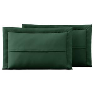 Housses de coussin Helia (lot de 2) Polyester - Vert foncé - 50 x 70 cm