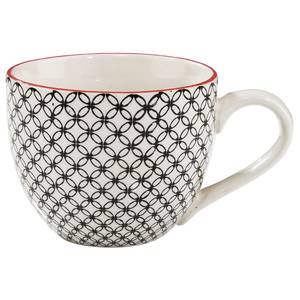 Tasse RETRO II Porcelaine - Blanc / Noir