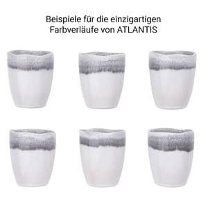 Tassen-Set ATLANTIS (4er-Set) Keramik - Weiß / Grau