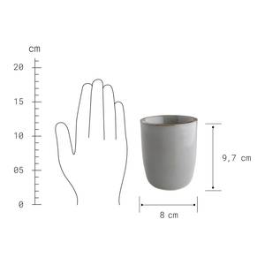 Tasse NATIVE Steinzeug - Grau