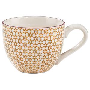 Tasses RETRO I (lot de 6) Porcelaine - Blanc / Orange