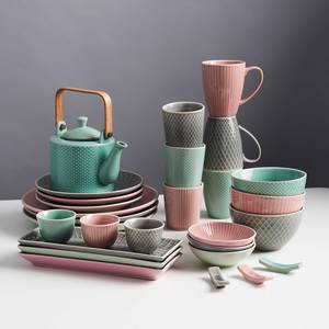 Teetassen-Set HANAMI (6er-Set) Keramik - Mint