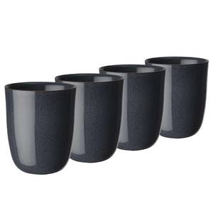 Tasses NATIVE (lot de 4) Céramique - Bleu - Noir