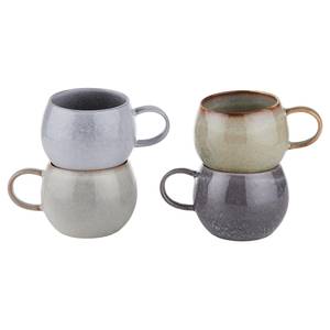 Tasses COTTAGE (lot de 4) Céramique - Multicolore - Capacité : 0.35 L