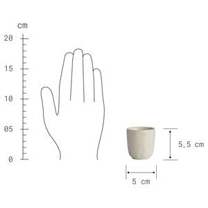 Espressotassen-Set FLEUR I (4er-Set) Keramik - Beige