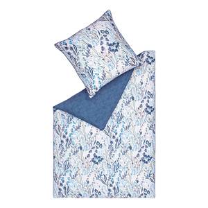 Parure de lit Lily Coton - Bleu - 155 x 220 cm + 2 oreillers 80 x 80 cm
