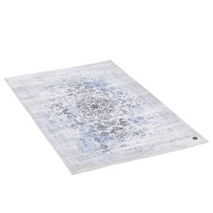 Badmat Oriental Six polyester - blauw/grijs - 70 x 120 cm