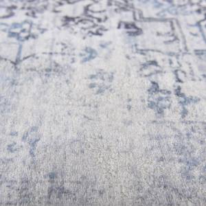 Badmat Oriental Six polyester - blauw/grijs - 60 x 100 cm