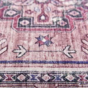 Badmat Oriental Four polyester - bessenkleurig - 70 x 120 cm