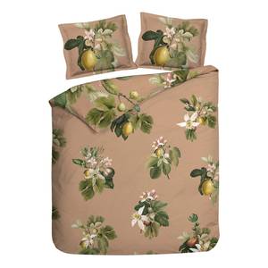 Parure de lit Mara Satin de coton - Naturel - 200 x 260 cm + 2 coussin 60 x 70 cm