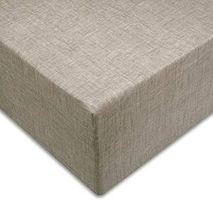 Parure de lit Lino Coton - Taupe - 155 x 220 cm + oreiller 80 x 80 cm