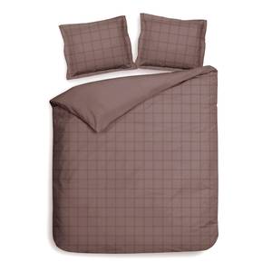 Beddengoed Diamante katoensatijn - Oud pink - 240x260cm + 2 kussen 60x70cm