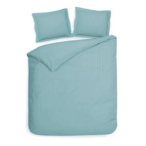 Parure de lit Banda Satin de coton - Bleu clair - 260 x 260 cm + 2 coussin 60 x 70 cm