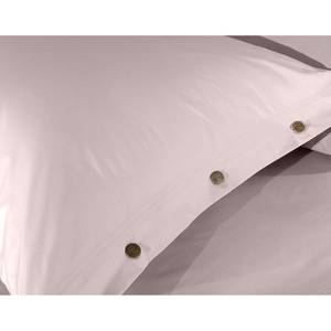 Parure de lit Percale Percale de coton - Rose - 200 x 260 cm + 2 coussin 60 x 70 cm