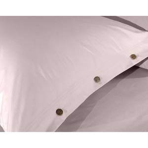 Parure de lit Percale Percale de coton - Rose - 260 x 260 cm + 2 coussin 60 x 70 cm