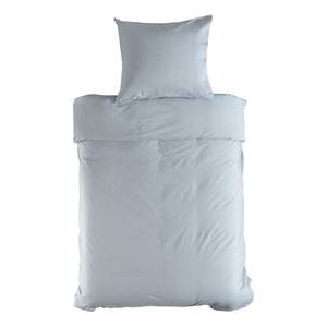 Parure de lit Bassano Percale de coton - Bleu ciel - 155 x 220 cm + oreiller 80 x 80 cm