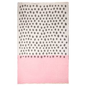 Plaid Punto Polyacrylique / Polyester / Laine - Rose