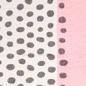 Plaid Punto Polyacryl / Polyester / Wolle - Rosa