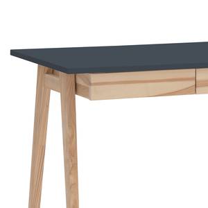 Hoekbureau Ophelia Grafiet - Breedte: 135 cm - Lade links