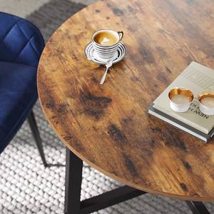 Eettafel Montono oud houten look/zwart