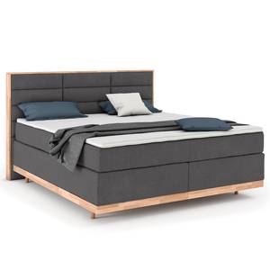 Boxspring Linea Grafietkleurig - 160 x 200cm - H2 zacht