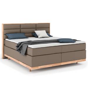 Boxspring Linea Taupe - 200 x 200cm - Tweepersoonsmatras H2/H3