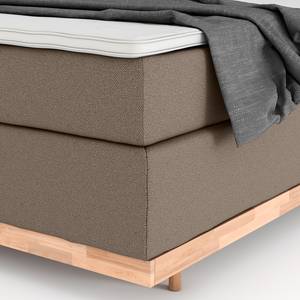 Boxspring Linea Taupe - 200 x 200cm - Tweepersoonsmatras H2/H3