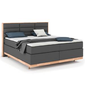 Boxspringbett Linea Steingrau - 180 x 200cm - H4