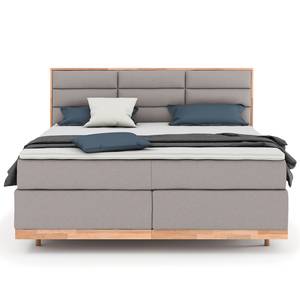 Boxspringbett Linea Platin - 180 x 200cm - Doppelmatratze H2/H3