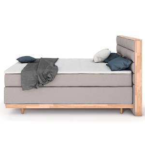 Boxspringbett Linea Platin - 180 x 200cm - Doppelmatratze H2/H3