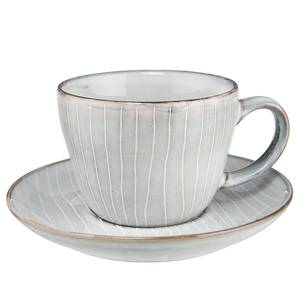 Kaffe-Set HENLEY 6-teilig Steinzeug - Grau