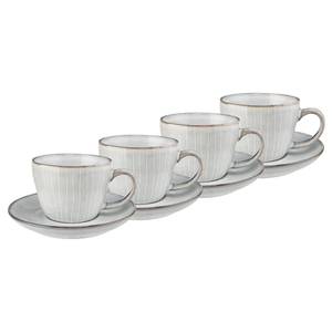 Kaffetassen-Set HENLEY (4-tlg.) Steingut - Grau