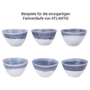 Schale ATLANTIS II Steinzeug - Weiß / Blau - Weiß / Blau