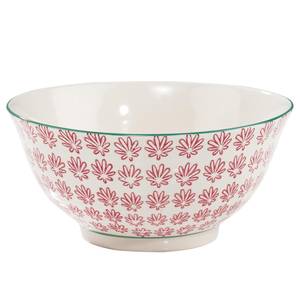 Bols RETRO III (lot de 6) Porcelaine - Blanc / Rouge