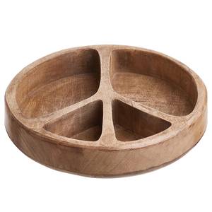 Coupelle PEACE Marron - Bois massif - Hauteur : 5 cm