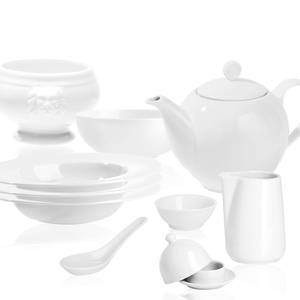 Saladier PURO Porcelaine de qualité - Blanc - Diamètre : 20 cm