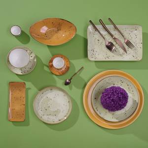 Dinerbord Olive (set van 6) porselein - olijfkleurig
