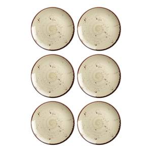 Dinerbord Olive I (set van 6) porselein - olijfkleurig - Diameter: 19 cm