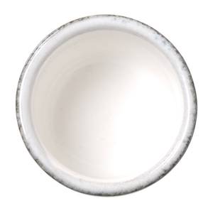 Assiettes à dessert Silk (lot de 12) Céramique - Blanc / Gris