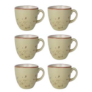 Espressokopje Olive (set van 6) porselein - olijfkleurig