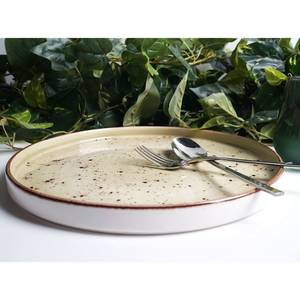 Assiettes plates Olive II (lot de 6) Porcelaine - Olive - Diamètre : 27 cm