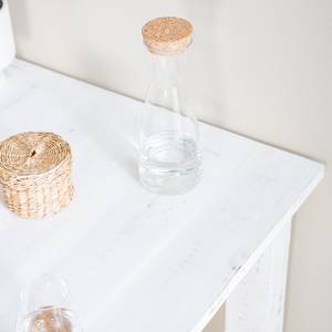 Table haute en bois massif Waterford Manguier massif - Blanc vintage