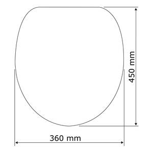 Siège WC Aurora Thermoplast, fixation : Matière plastique - Blanc